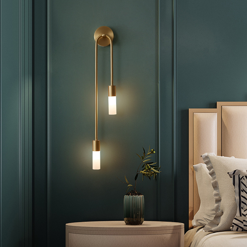 Room Lighting Bedroom Decor - レトロ背景リビングルーム通路寝室ランプベッドサイド北欧クリエイティブLED装飾壁照明モダンミニマリストウォールランプ