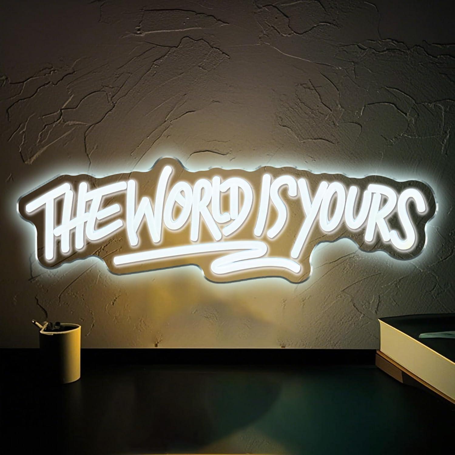 Lighting World Decor - The World is Yours ネオンサイン USB電源調光可能LEDライト