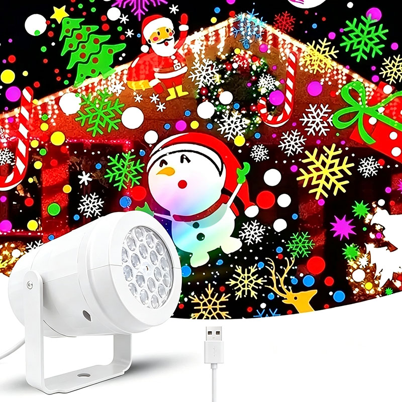 Lighting World Decor - クリスマスカラフルオーシャンワールドプロジェクターランプ、回転ダンシングLEDキッズライト、寝室やリビングルームの装飾に