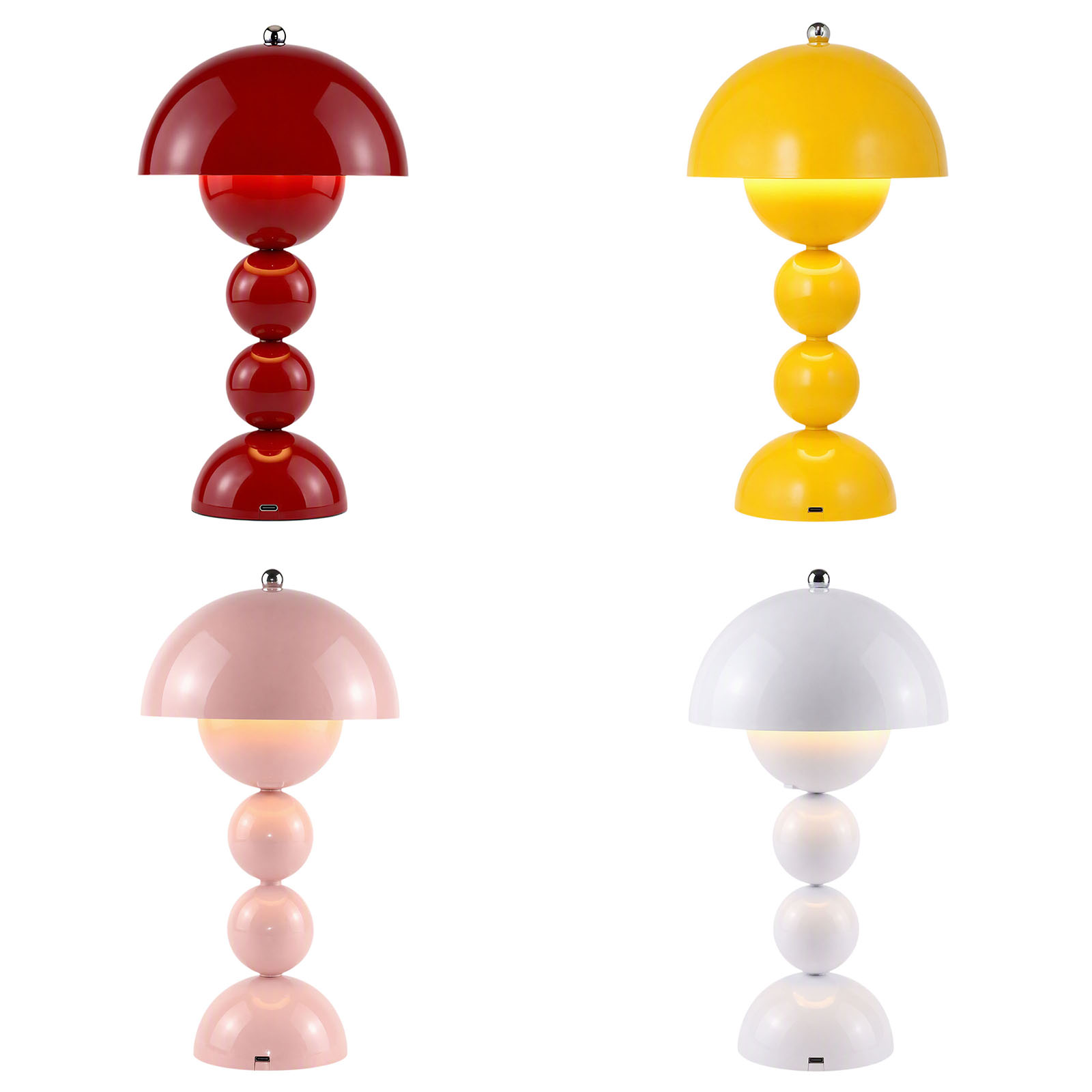 Room Lighting Bedroom Decor - ヴィンテージ風のきのこ型テーブルランプ。USB接続で、3段階の色温度調整が可能。暖色、自然色、白色の光を提供し、寝室やデスク、ナイトライトとして最適。インテリアとしても活用できます。