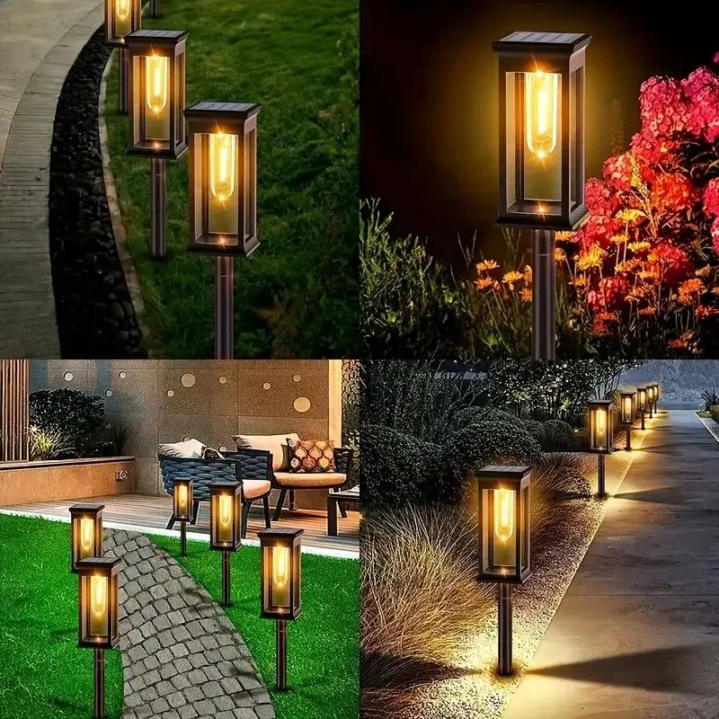 4個セット ソーラーパスウェイライト 屋外ソーラーライト ガ - Outdoor Lighting Wedding Decor のレビューと価格