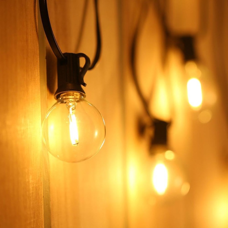 LEDグローブ型ストリングライト - 屋外用グローブ型ストリ - Outdoor Lighting Wedding Decor のレビューと価格