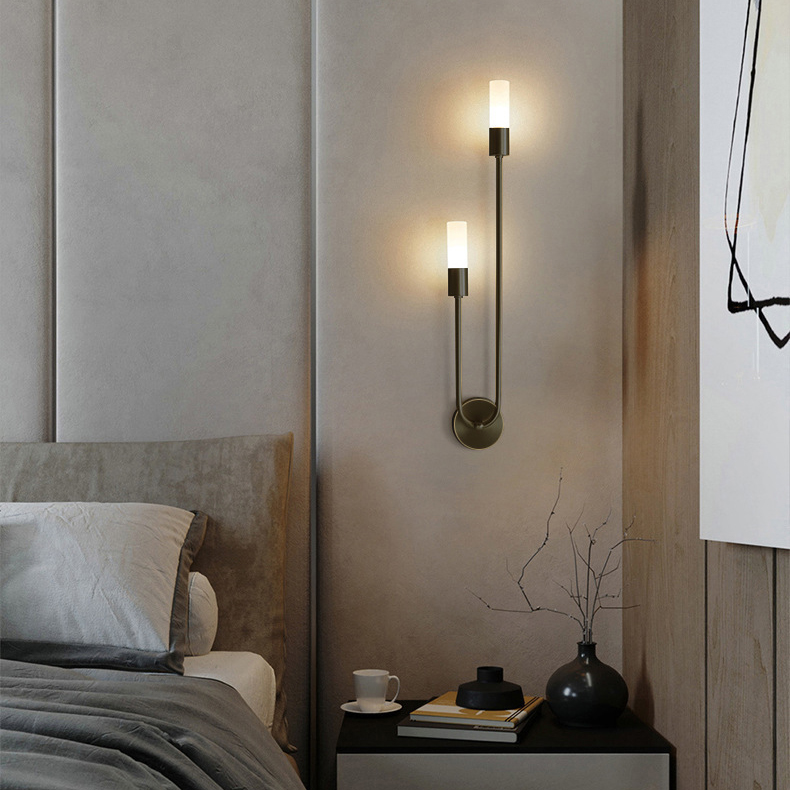レトロ背景リビングルーム通路寝室ランプベッドサイド北欧クリエ - Room Lighting Bedroom Decor のレビューと価格