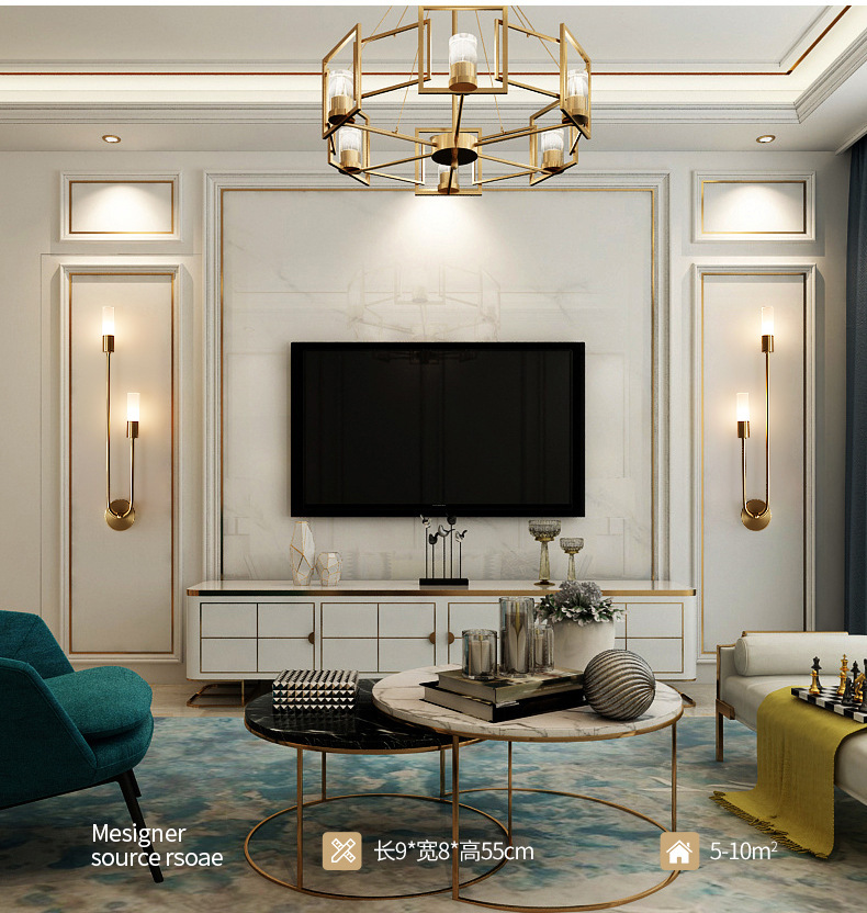 レトロ背景リビングルーム通路寝室ランプベッドサイド北欧クリエ - Room Lighting Bedroom Decor のレビューと価格