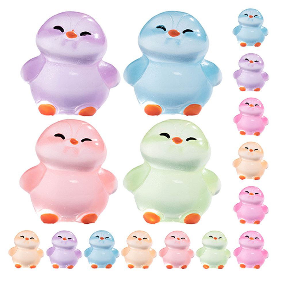 18個の光る樹脂製ペンギン：かわいいミニナイトライトアニマル - Lighting Decoration Ideas For Home のレビューと価格