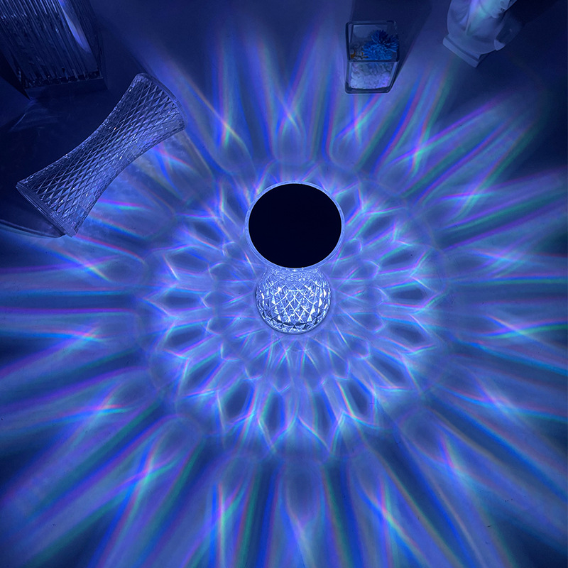クリスタルベッドサイドテーブルランプクリスマスアクリル装飾ナ - Room Lighting Bedroom Decor のレビューと価格