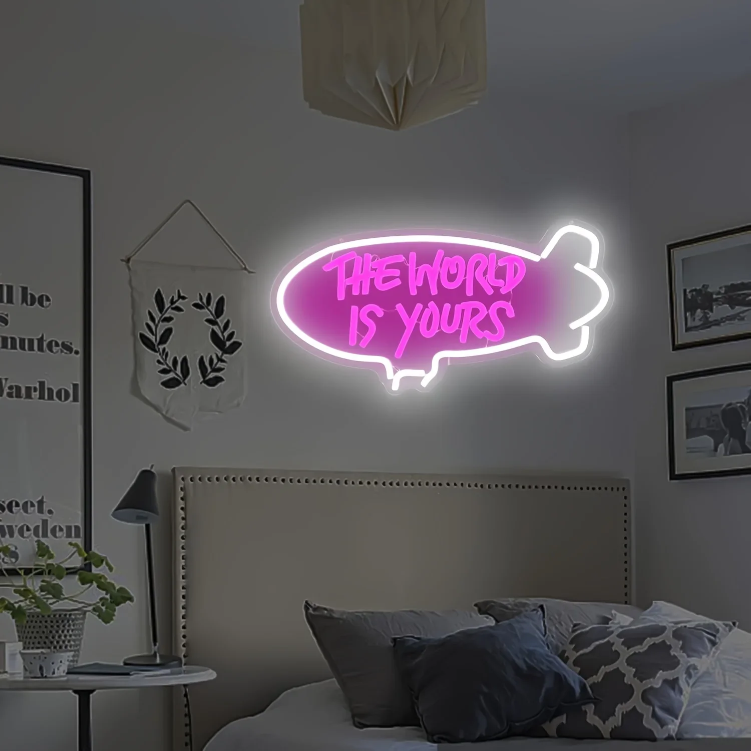 世界はあなたのもの ネオンサイン調光可能LEDネオンライト  - Lighting World Decor のレビューと価格