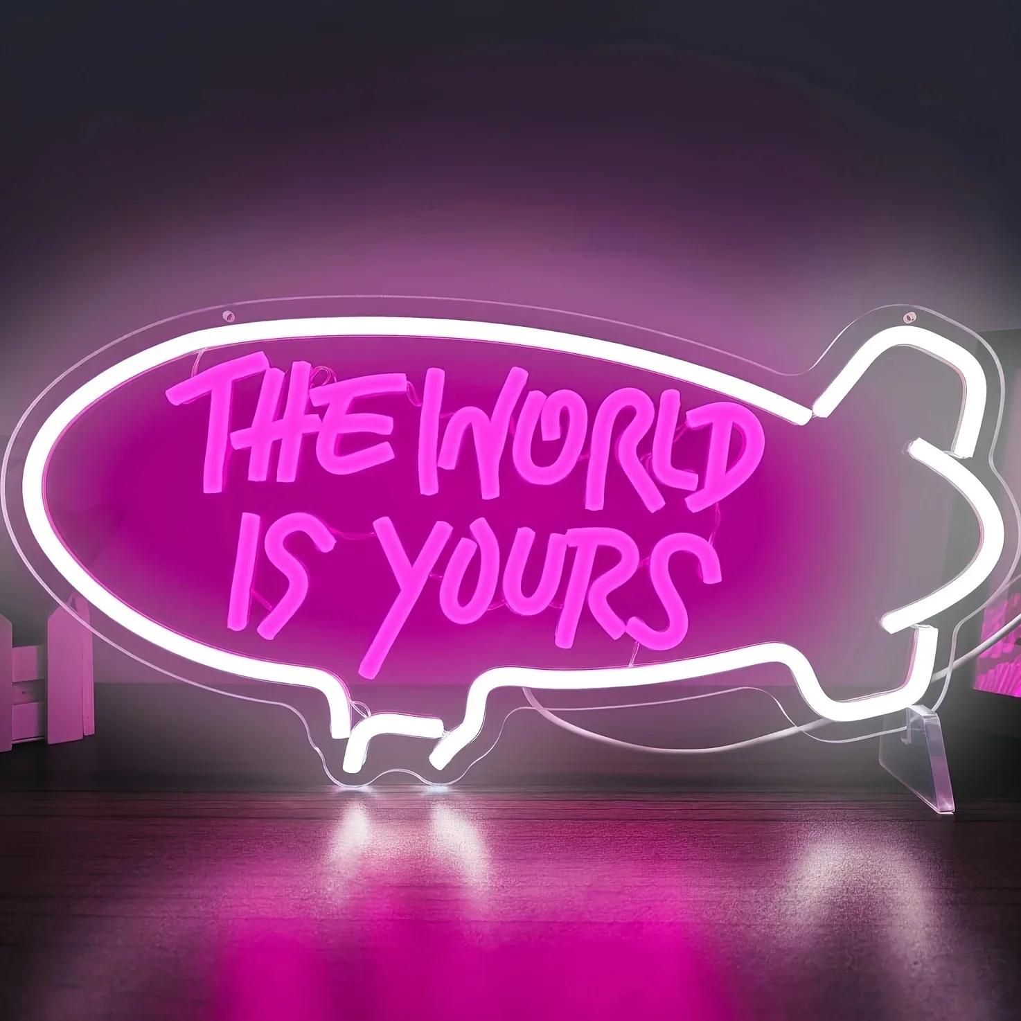 世界はあなたのもの ネオンサイン調光可能LEDネオンライト  - Lighting World Decor のレビューと価格