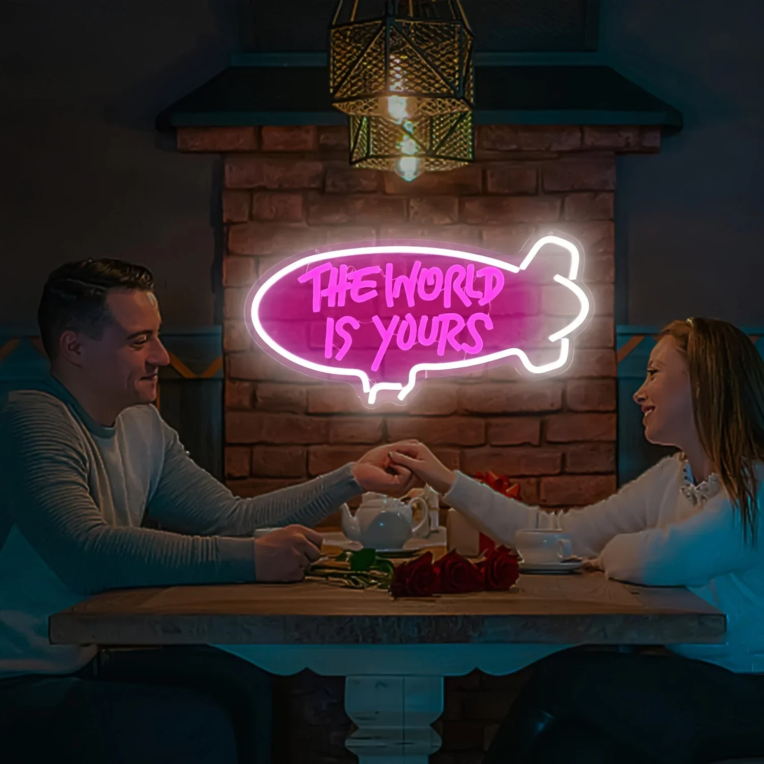 世界はあなたのもの ネオンサイン調光可能LEDネオンライト  - Lighting World Decor のレビューと価格