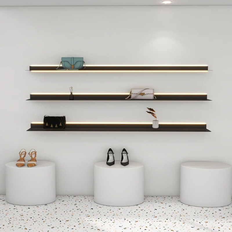 ‌ LED照明付きメタルシェルフ壁掛けフローティングディスプ - Lighting Metal Wall Decor のレビューと価格