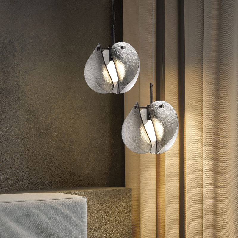 レトロクリエイティブガラス LED ペンダントランプシャンデ - Lighting Metal Wall Decor のレビューと価格
