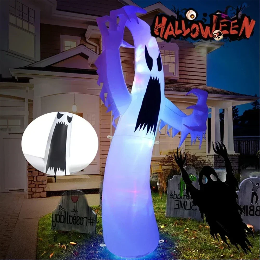 ハロウィンインフレータブル怖いゴースト LED ライト付き子 - Outdoor Lighting Wedding Decor のレビューと価格