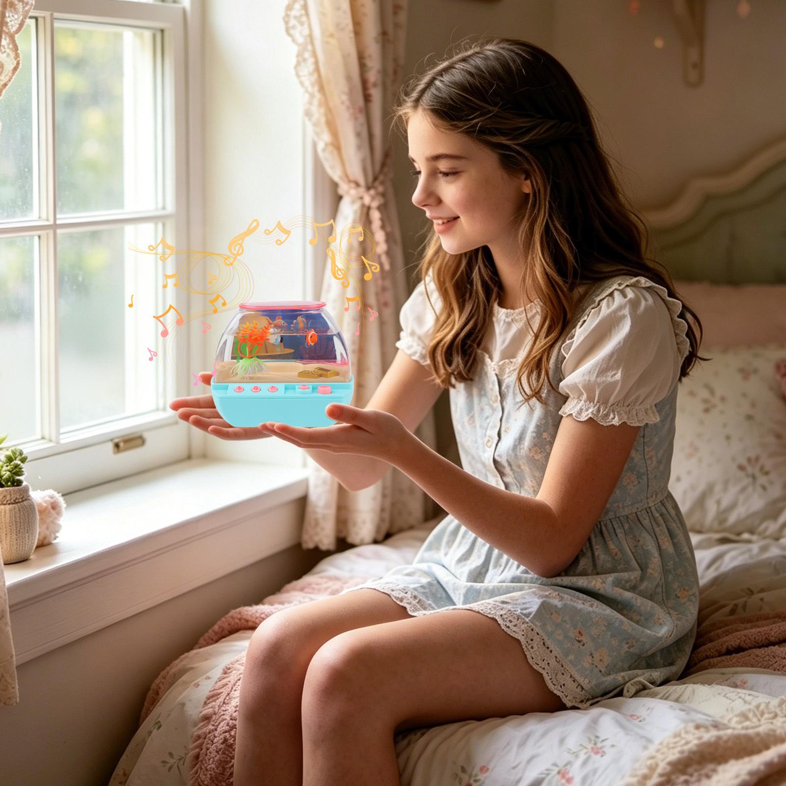 おもちゃの水槽 ホームデコレーション 音楽と光付き 模擬水槽 - Room Lighting Bedroom Decor のレビューと価格