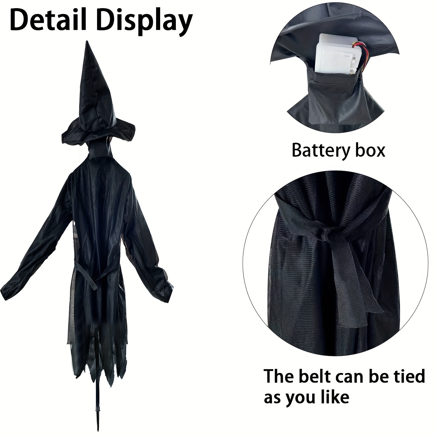 ハロウィーンの魔女飾り、屋外用。手をつないでいる魔女の形をし - Lighting Decor For House のレビューと価格