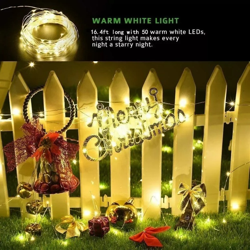 1個入り屋外ソーラーストリングライト LEDフェアリーガーラ - Outdoor Lighting Wedding Decor のレビューと価格