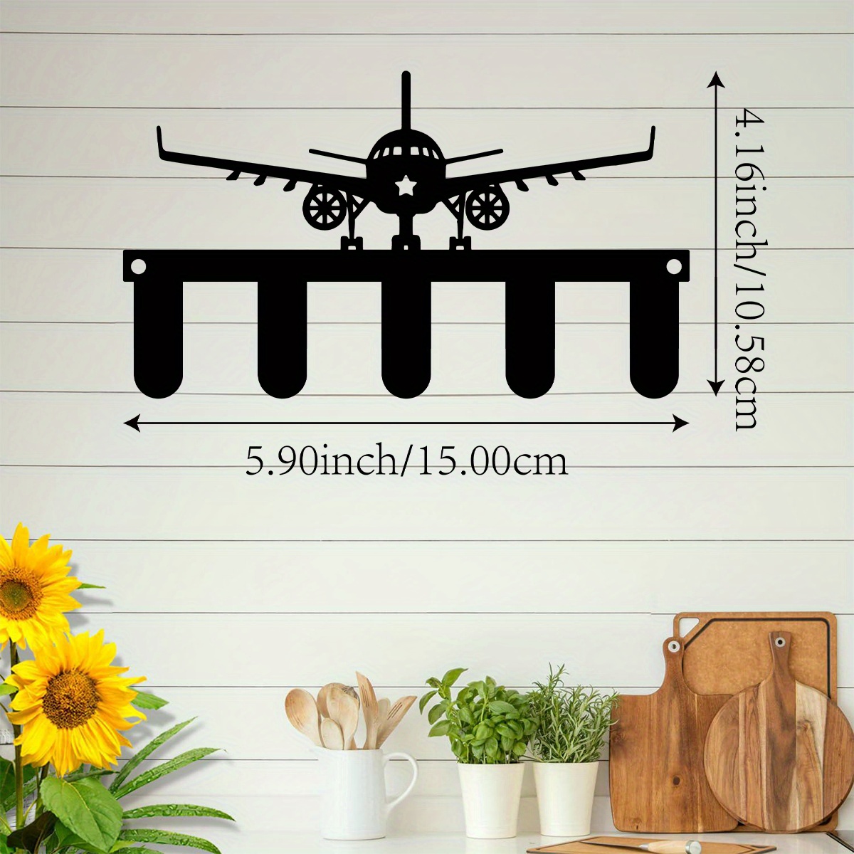 CIFBUY 飛行機モチーフの金属製ウォールアート、防水・耐 - Lighting Metal Wall Decor のレビューと価格