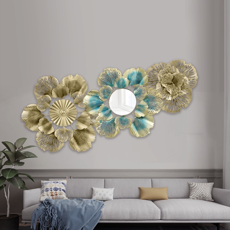 北欧風ライトラグジュアリーウォールデコレーション ゴールデン - Lighting Metal Wall Decor のレビューと価格