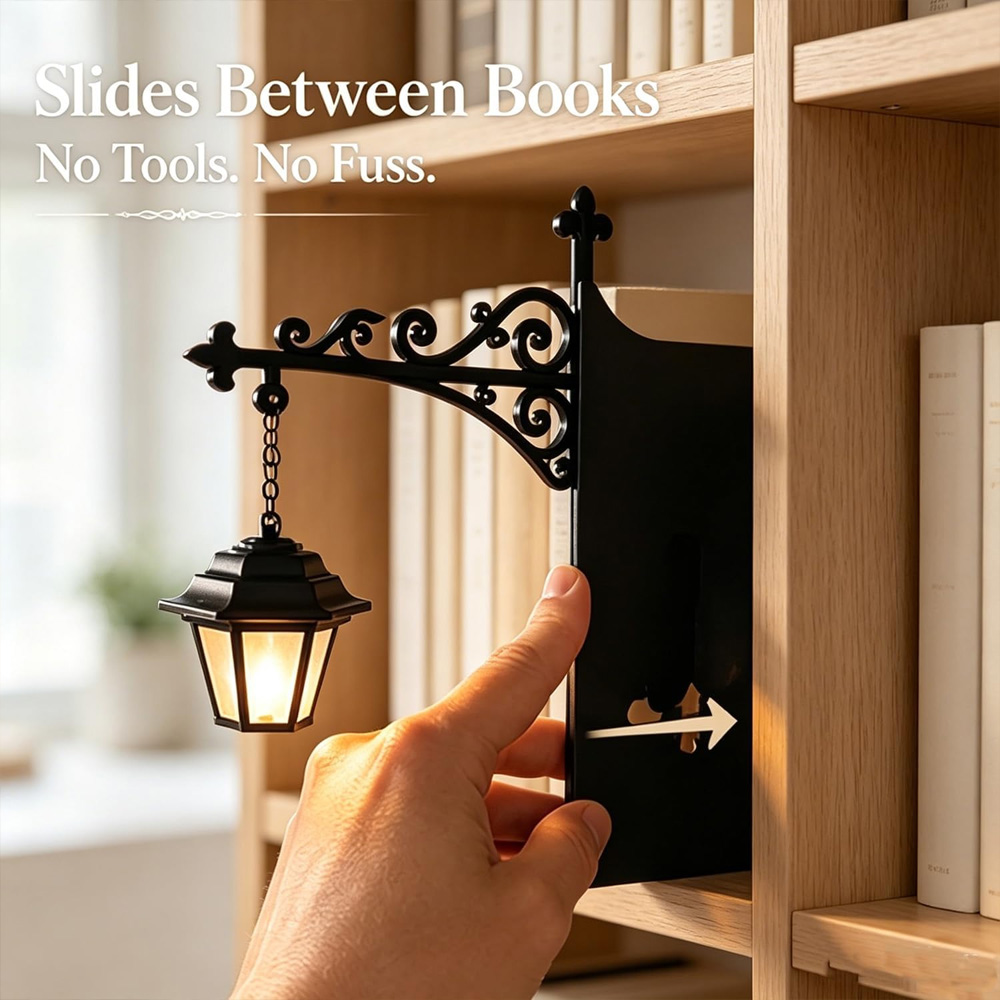 ライブラリーランタン装飾本棚照明レトロライブラリーランタン本 - Lighting Decor のレビューと価格