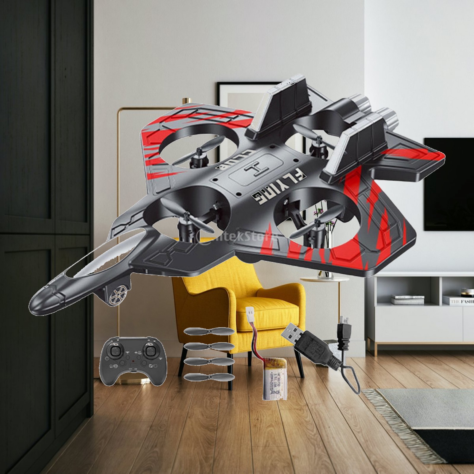 フォーム製リモート飛行機 軽量で光シミュレーション装飾付き  - Decor Lighting Returns のレビューと価格