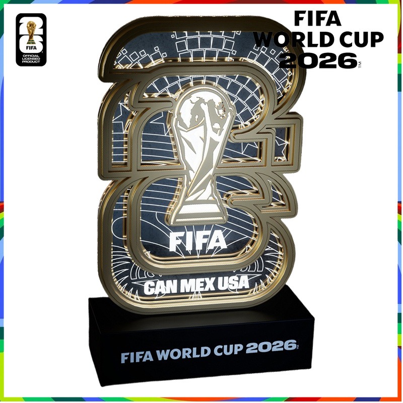 26個のゴールデンテーマFIFAワールドカップライトサインL - Lighting World Decor のレビューと価格