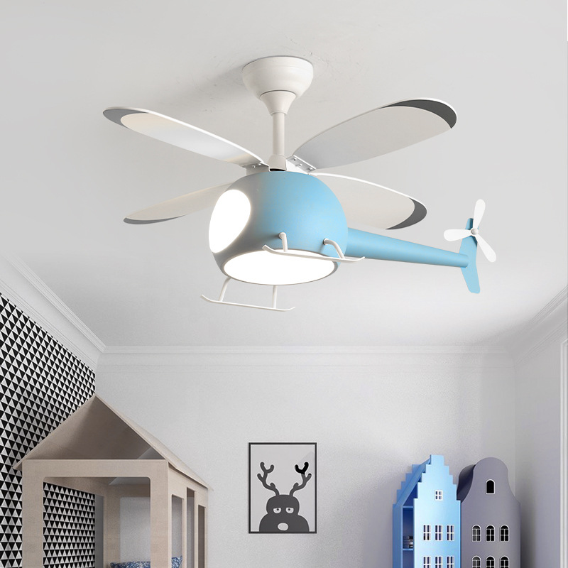 現代のクリエイティブ漫画飛行機ファンライトシンプルな装飾 L - Lighting Decor のレビューと価格