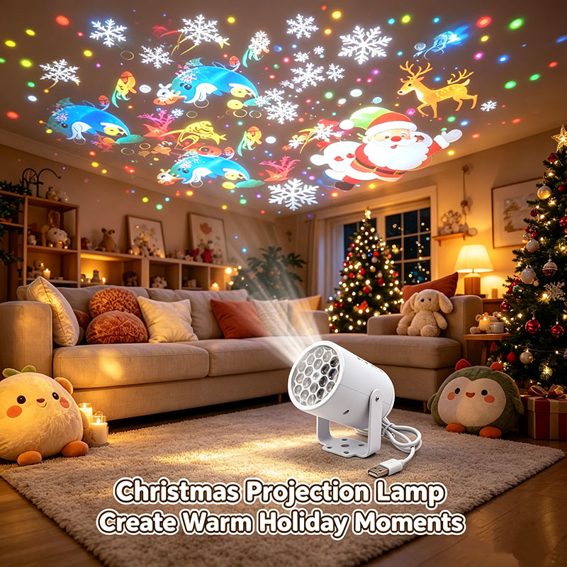 クリスマスカラフルオーシャンワールドプロジェクターランプ、回 - Lighting World Decor のレビューと価格