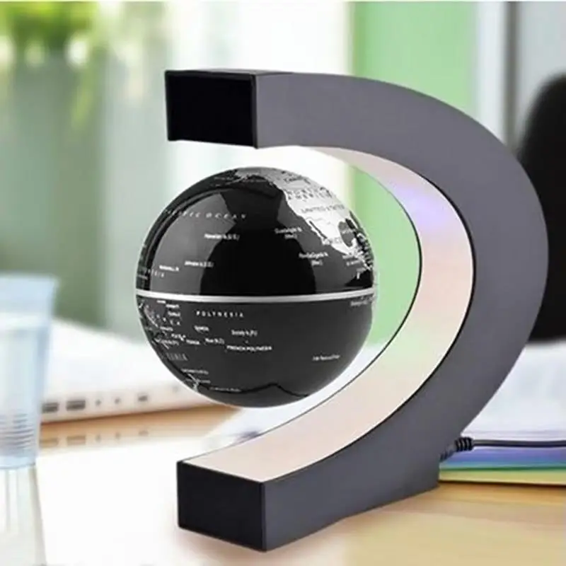 磁気浮上地球儀 LED 世界地図電子反重力ランプノベルティボ - Lighting World Decor のレビューと価格