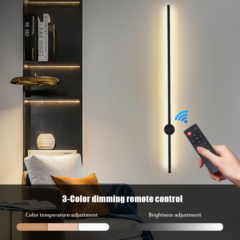 モダンな充電式LEDウォールスコンスランプ、ブラックアルミニ - Room Lighting Bedroom Decor のレビューと価格