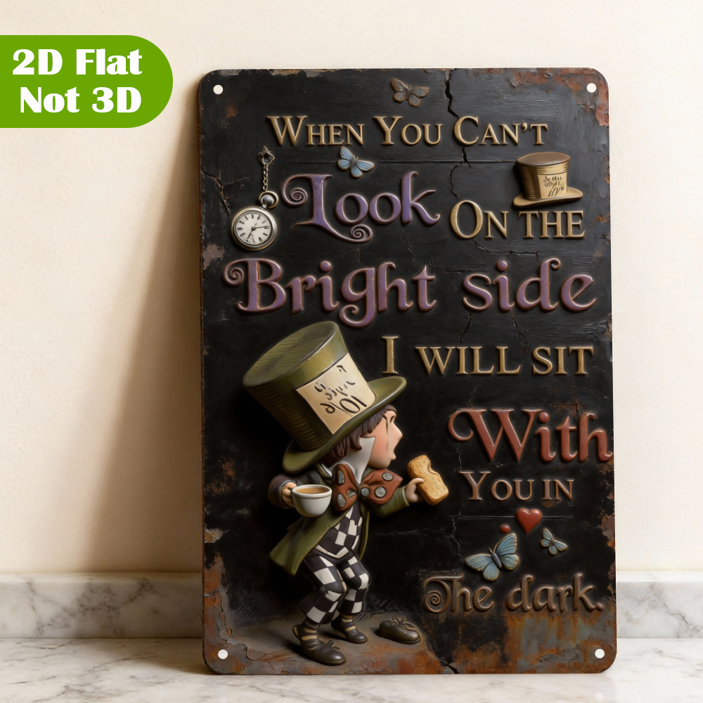 マッドハッター「ライトサイド」引用メタルプラーク |   不 - Lighting Metal Wall Decor のレビューと価格