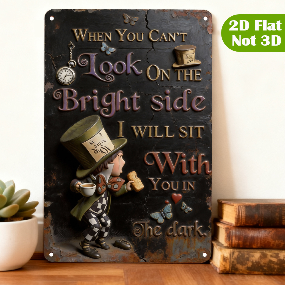 マッドハッター「ライトサイド」引用メタルプラーク |   不 - Lighting Metal Wall Decor のレビューと価格