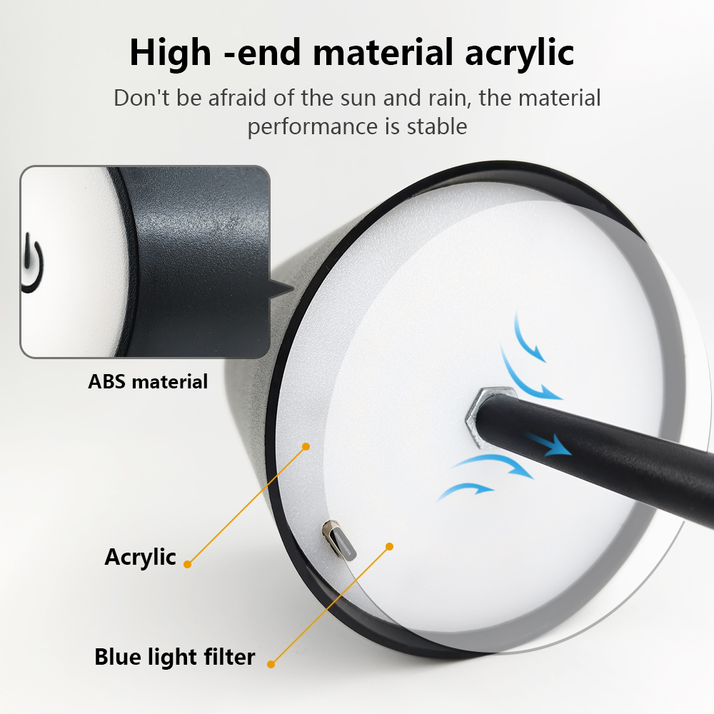 LED充電式デスクライトワイヤレステーブルランプ無段階調光タ - Room Lighting Bedroom Decor のレビューと価格