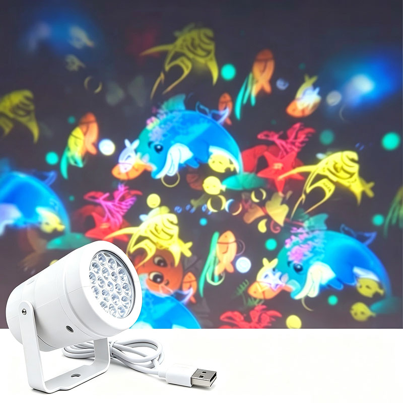 LED回転式プロジェクターランプ、カラフルなオーシャンワール - Lighting World Decor のレビューと価格